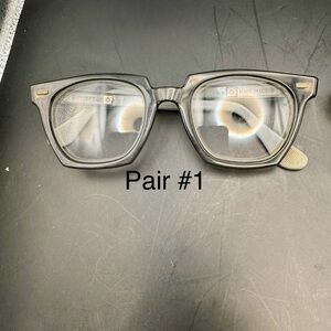 Vintage Willson Military Issued Eyeglass Frames Brown 5 1/4” Made In The USA